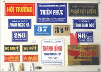 Đặt bảng số nhà giá rẻ