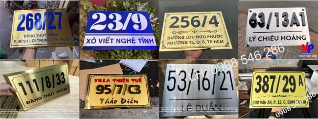 nơi sản xuất bảng số nhà giá gốc 