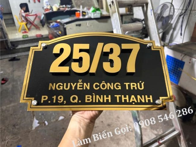Biển số nhà cao cấp