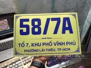Bảng số nhà giá rẻ