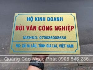 Biển hiệu hộ kinh doanh Alu – Hiện đại, bền đẹp và tiết kiệm chi phí
